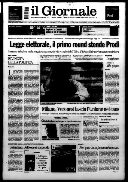 Il giornale : quotidiano del mattino